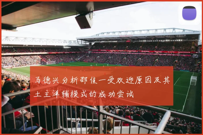马德兴分析邵佳一受欢迎原因及其土主洋辅模式的成功尝试